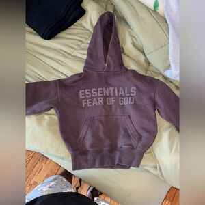 Essentials Deep Brown Hoodie